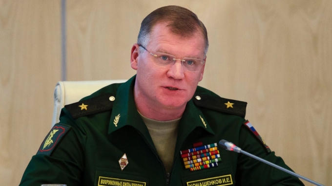 Người phát ngôn Bộ Quốc phòng Nga ông Igor Konashekov. (Ảnh: AP)