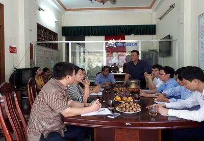 Ông Lê Hồng Sơn - Chi cục trưởng Chi cục ATVSTP Thanh Hóa phát biểu chỉ đạo tại cuộc kiểm tra.