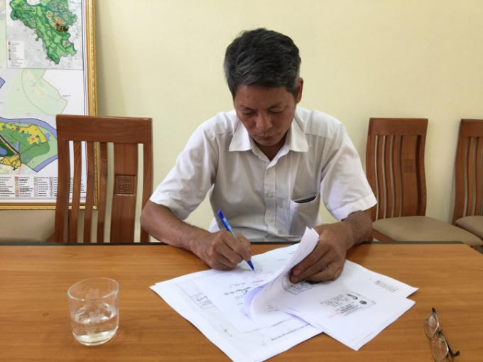 Ông Chữ Văn Tý - PCT UBND xã Vạn Phúc.