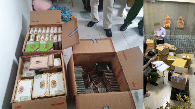 Lực lượng chức năng phát hiện hơn 100kg cigar do các tối tượng nhập lậu về Hà Nội tiêu thụ.