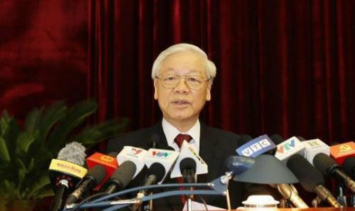 Tổng Bí thư Nguyễn Phú Trọng có bài phát biểu quan trọng, khai mạc Hội nghị lần thứ 7 Ban Chấp hành Trung ương Đảng khoá XII.