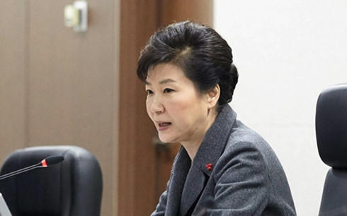 Tổng thống Hàn Quốc  Park Geunhye.