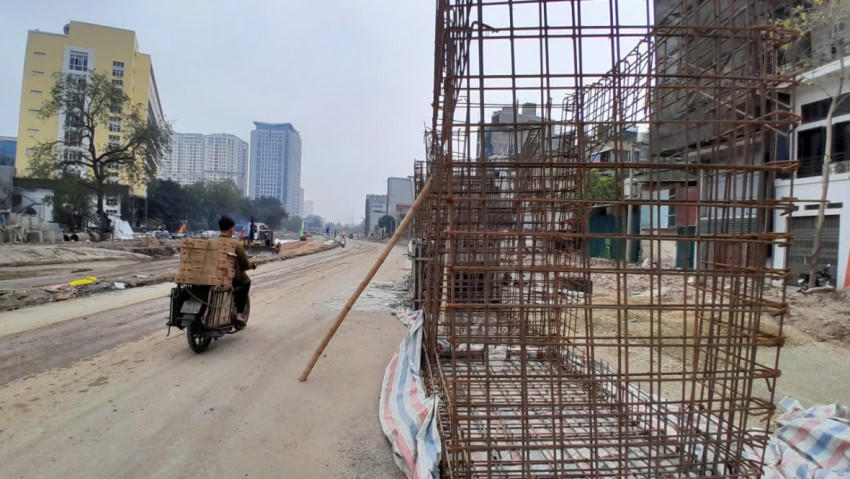 Các hạng mục kỹ thuật, hạ tầng được đơn vị thi công triển khai.