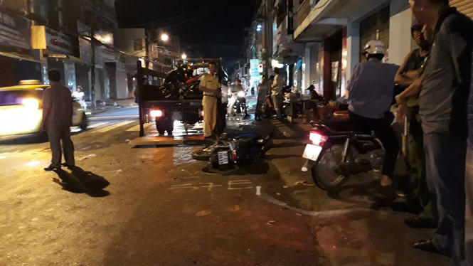 Hiện trường vụ tai nạn. (Ảnh: Lê Lâm)