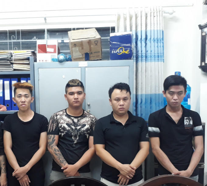 Đối tượng Văn Hiền - Ngọc Anh - Công Thành - Quang Vinh (Từ trái qua phải)