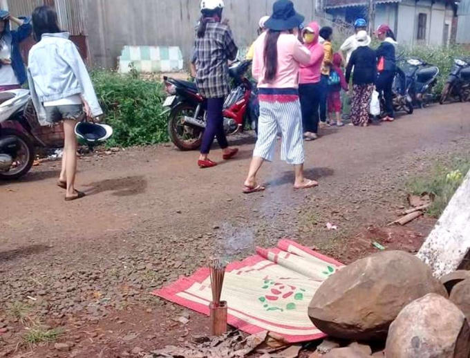 Hiện trường nơi phát hiện thi thể người đàn ông tử vong.