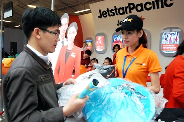 Jetstar Pacific thực hiện chương trình kích cầu trên các đường bay nội địa, quốc tế với giá vé chỉ từ 190 nghìn đồng/chặng. (Ảnh minh họa)