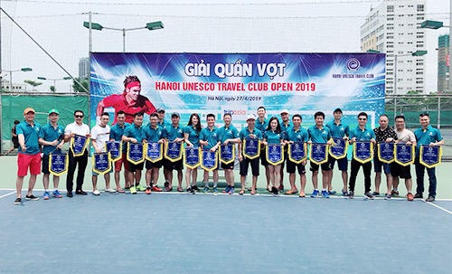 Giải Tennis Cup Hanoi Unesco Travel Club Open 2019 khai mạc sáng 27/4 tại cụm thể thao Cát Quý, đường Phạm Văn Bạch, quận Nam Từ Liêm, Hà Nội.