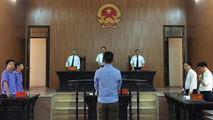 HĐXX TAND TP Hải Dương tiến hành tuyên án.