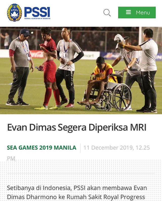 Thông báo của Liên đoàn bóng đá Indonesia