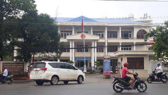 Trụ sở UBND huyện Phú Quốc, Kiên Giang. (Ảnh Báo mới)