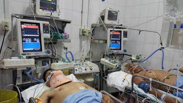 Tại phòng cấp cứu, nhiều bệnh nhân bị chấn thương sọ não, đa chấn thương do TNGT phải theo dõi, tiên lượng nặng.