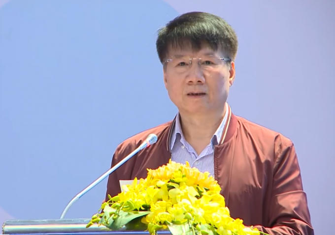 Ông Trương Quốc Cường - Thứ trưởng Bộ Y tế phát biểu tại hội nghị.