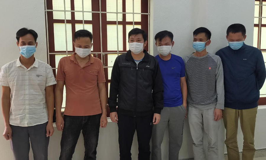 6 đối tượng đánh bạc bị bắt giữ