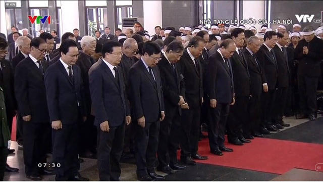 Đang diễn ra Lễ viếng nguy&ecirc;n Tổng B&iacute; thư Đỗ Mười
