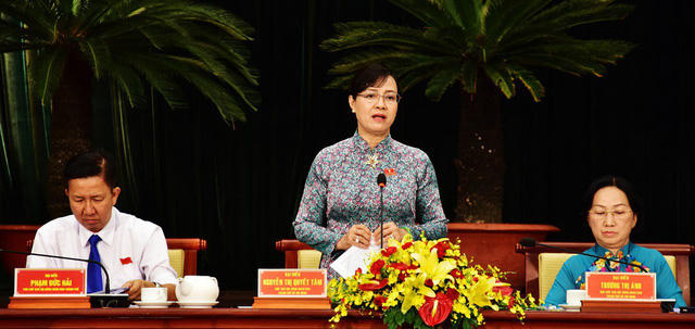 Chủ tịch HĐND TPHCM Nguyễn Thị Quyết Tâm đề nghị rà soát, đánh giá lại công tác quy hoạch, triển khai quy hoạch để có giải pháp tốt hơn