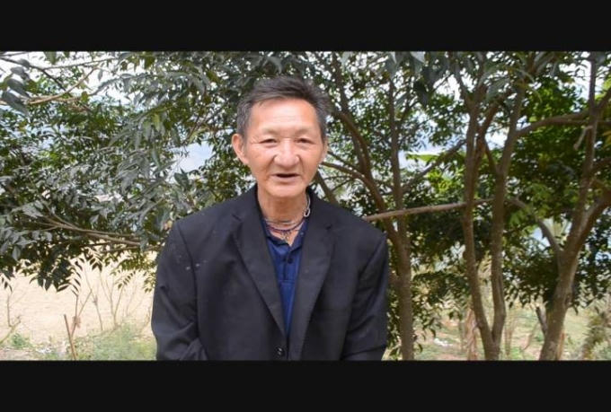 Diu kể chuyện nghiệp võ của mình. (ảnh: Phàn Giào Họ)