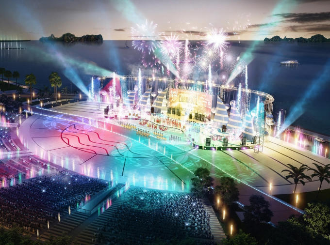Phối cảnh Quảng trường Sun Carnival Plaza quy mô lớn và hiện đại bậc nhất Việt Nam.