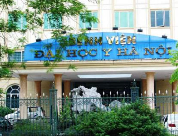 Bệnh viện Đại học Y Hà Nội nơi xảy ra sự việc.