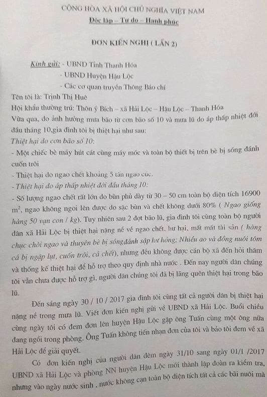 Tỉnh ủy Thanh H&oacute;a chỉ đạo l&agrave;m r&otilde; vụ qu&ecirc;n thống k&ecirc; thiệt hại b&atilde;o lũ sau khi Ph&aacute;p luật Plus đăng tải