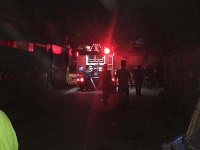 Cháy lớn ở chùa Tĩnh Lâu