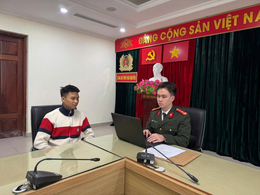 Phòng PA05 làm việc với đối tượng Lê Văn Tuấn.