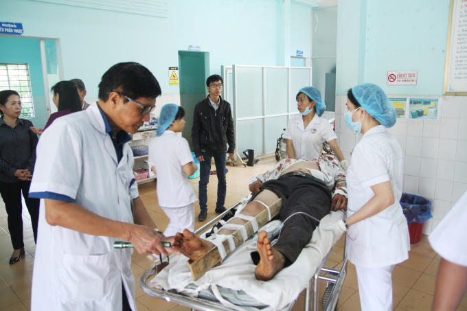 Công tác cấp cứu tại Bệnh viện Đa khoa tỉnh Gia Lai vẫn hết sức khẩn trương