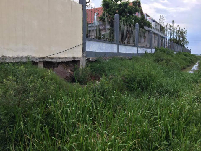 Nhà máy sản xuất cạnh ruộng lúa.