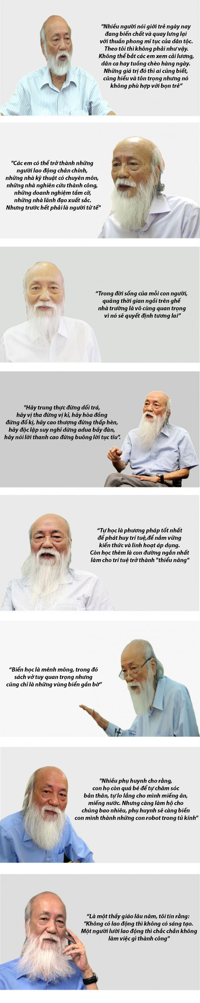 PGS Văn Như Cương ra đi, tuy nhiên những câu nói của người thầy đã “khắc tạc” trong trí nhớ biết bao thế hệ học trò.