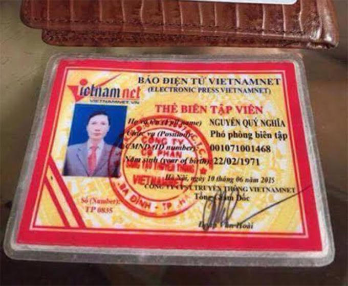 Giả danh báo VietNamNet bị phát hiện.