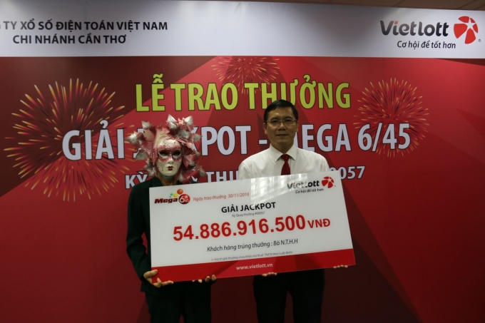 Hình ảnh tại lễ trao thưởng Jackpot kỳ số 57.