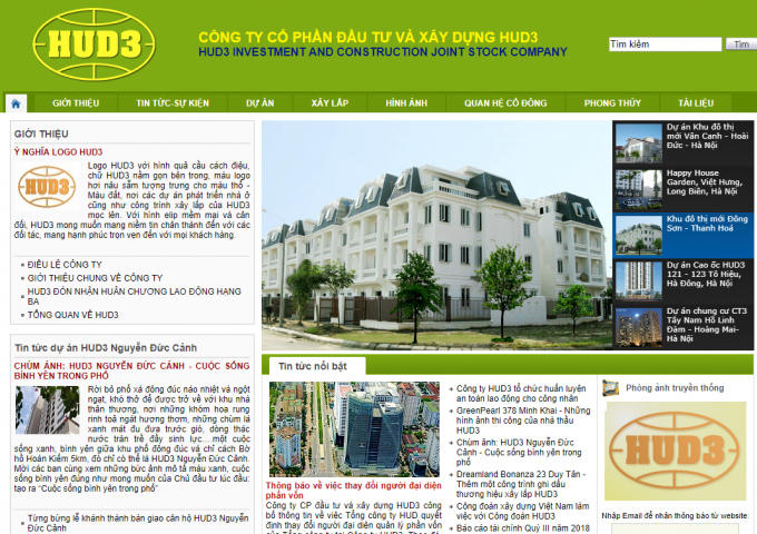 Công ty cổ phần Đầu tư và Xây dựng HUD3 bị xử phạt hành chính. (Ảnh: Chụp màn hình)