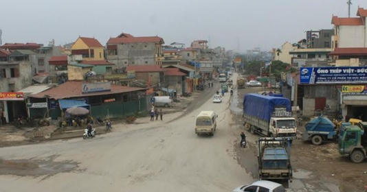 Đoạn đường Tam Trinh nơi đang xảy ra mâu thuẫn của người dân. (Ảnh ghi nhận vào cuối năm 2017)