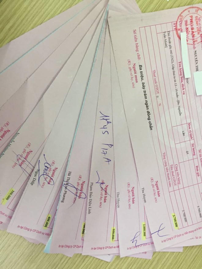 Tổng chi phí cho việc đình chỉ thai nhi lên đến gần 15.000.000đ. (Ảnh bệnh nhân cung cấp)