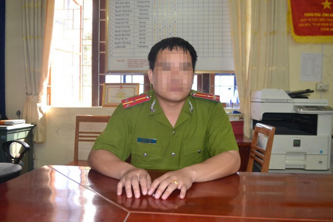 Thượng úy Hiển (ảnh được làm mờ theo yêu cầu của nhân vật: Phàn Giào Họ).