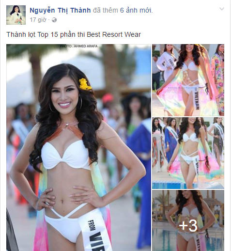 Nguyễn Thị Thành chia sẻ thành tích mình đạt được trong Miss Eco International 2017.