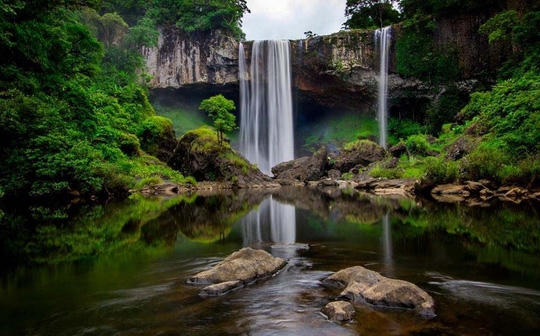 Theo UBND tỉnh Gia Lai, nếu xây dựng thủy điện Vĩnh Sơn 2 ở Khu Bảo tồn thiên nhiên Kon Chư Răng, dòng suối Say sẽ bị khô cạn (Ảnh: Doãn Vinh).