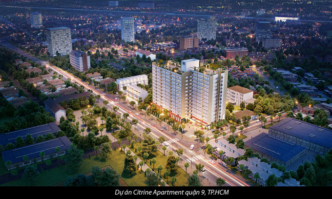 Phối cảnh dự án Citrine Apartment quận 9 của TDH