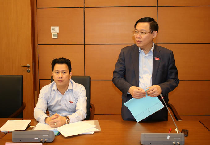 Phó Thủ tướng Vương Đình Huệ phát biểu tại buổi thảo luận - Ảnh: VGP/Thành Chung