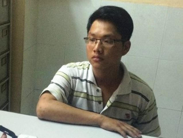 Minh tại cơ quan điều tra.