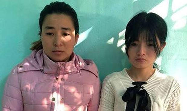 Đỗ Ngọc Anh và Hoàng Thị Ánh Sáng tại CQĐT. (Ảnh: Công an Thanh Hóa)