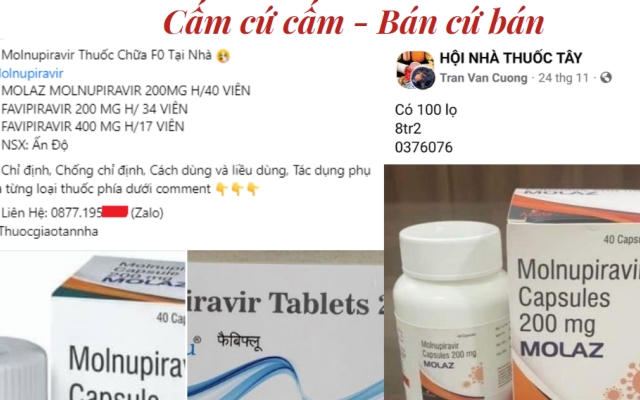 Thuốc trị Covid-19 miễn phí nhưng được rao bán 14,5 triệu đồng/hộp!
