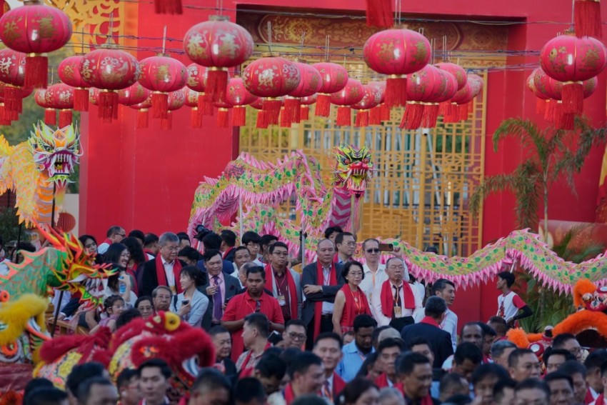 Người gốc Hoa tham gia lễ chào đón năm mới Bính Ngọ tại Yangon, Myanmar