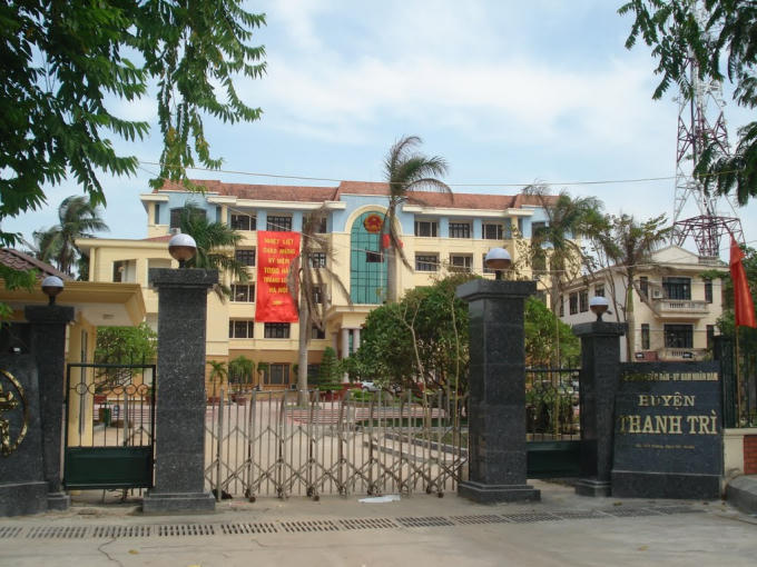 Trụ sở UBND huyện Thanh Trì.