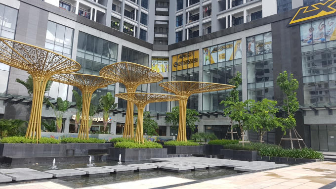 Một góc dự án TNR Goldmark City với quần thể xanh ấn tượng, độc đáo