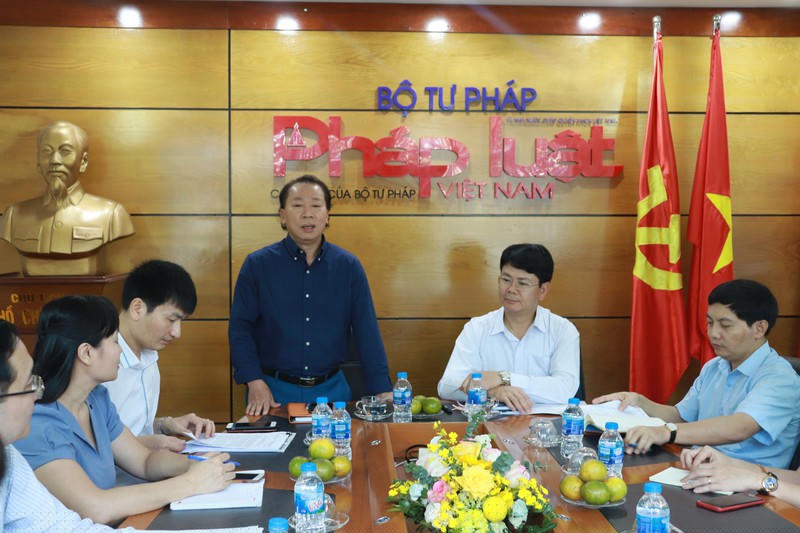 Bí thư Đảng ủy, Tổng biên tập Báo PLVN Đào Văn Hội khẳng định đội ngũ những người làm Báo PLVN sẽ giữ vững bản lĩnh, tăng cường kết nối, chủ động, sáng tạo để tiếp tục làm tốt công tác truyền thông pháp luật