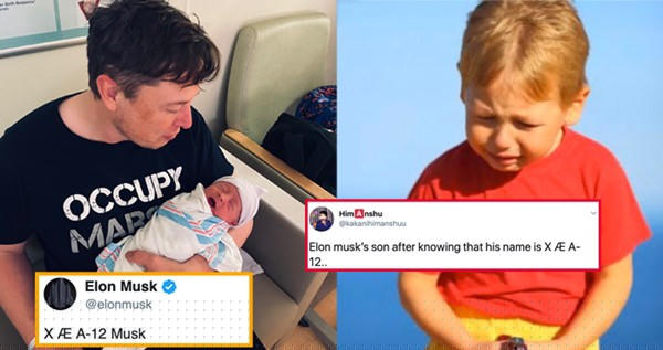 Có người làm meme ghép hình một cậu bé đang khóc, nói rằng đây chính là con trai của Musk khi cậu bé biết rằng bố đặt cho mình một cái tên kỳ lạ.
