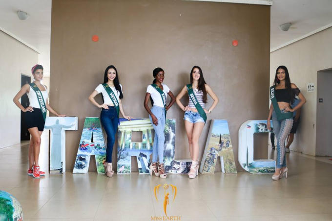 H&agrave; Thu vươn l&ecirc;n dẫn đầu th&agrave;nh t&iacute;ch Hoa hậu Tr&aacute;i đất 2017