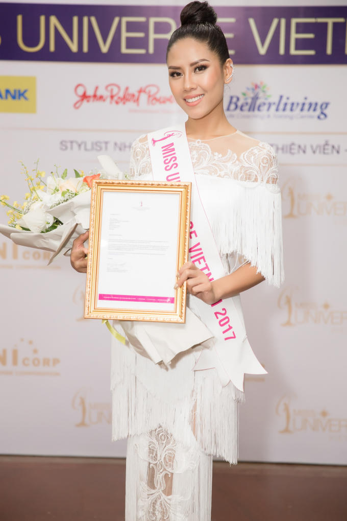 &Aacute; hậu Nguyễn Thị Loan được cấp ph&eacute;p tham gia Hoa hậu Ho&agrave;n vũ Thế giới 2017