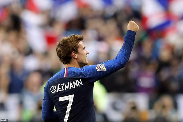 Griezmann giúp đội tuyển Pháp ngược dòng thành công. (Ảnh: AP)